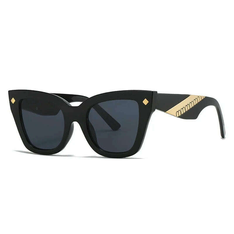 New Cat Eye Sunglasses Women Vintage Men Square Shades Brand Designer Gafas Luxury Sun Glasses Frame UV400 Eyewear Oculos - KIMLUD