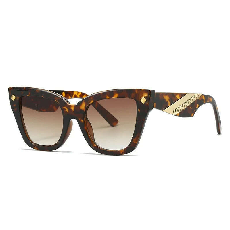 New Cat Eye Sunglasses Women Vintage Men Square Shades Brand Designer Gafas Luxury Sun Glasses Frame UV400 Eyewear Oculos - KIMLUD
