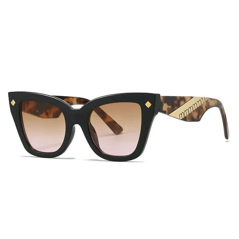 New Cat Eye Sunglasses Women Vintage Men Square Shades Brand Designer Gafas Luxury Sun Glasses Frame UV400 Eyewear Oculos - KIMLUD