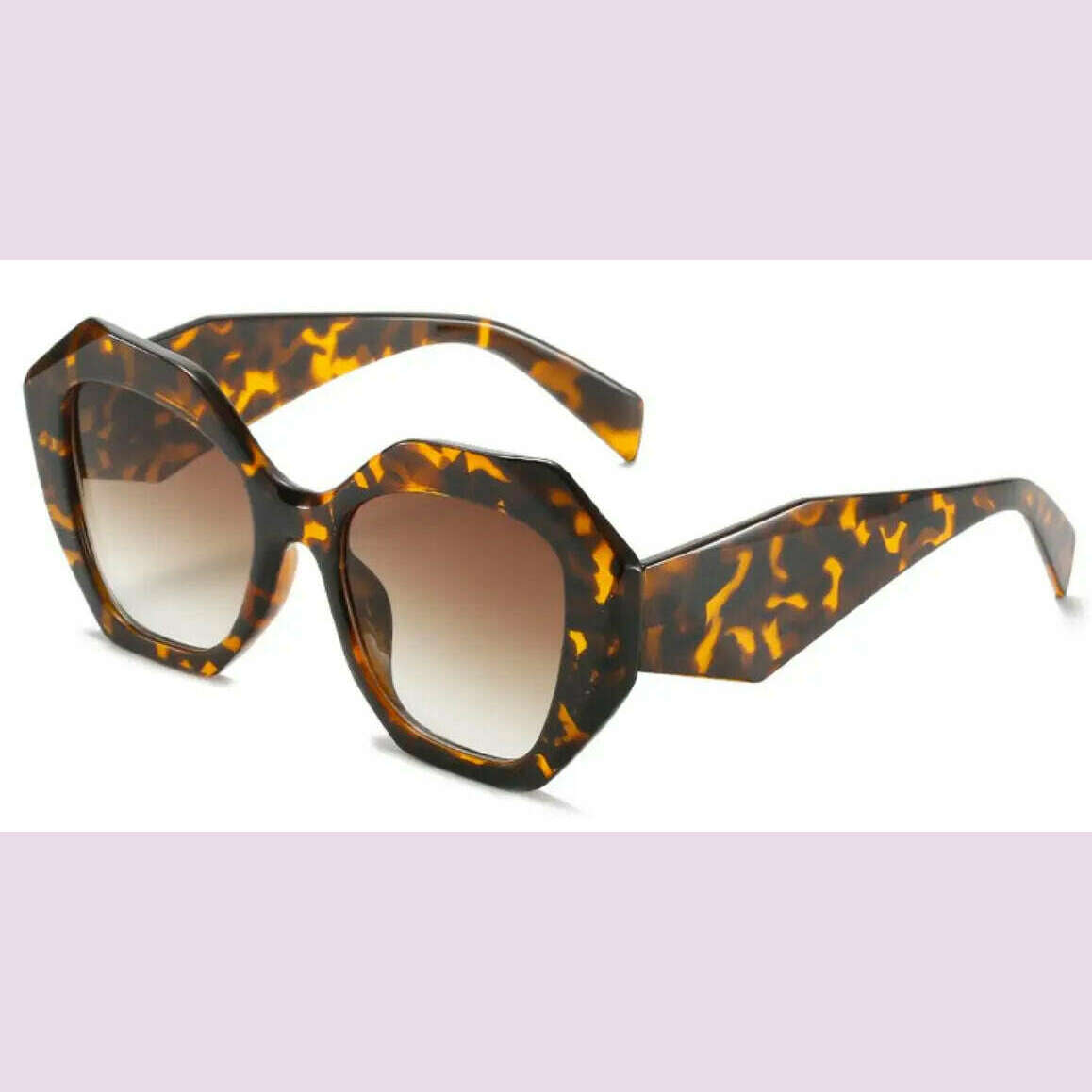 New Fashion Irregular Large Frame White Sunglasses Men's and Women's Brand Candy Color Glasses UV400 Eyewear Outdoor Goggles - KIMLUD