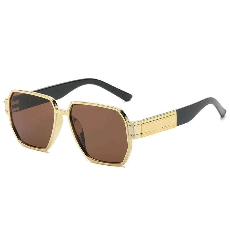 New Fashion Square Oversized Sunglasses Women Big Frame Colorful Sun Glasses Female Oculos Unisex Black Shades Gafas De Sol - KIMLUD