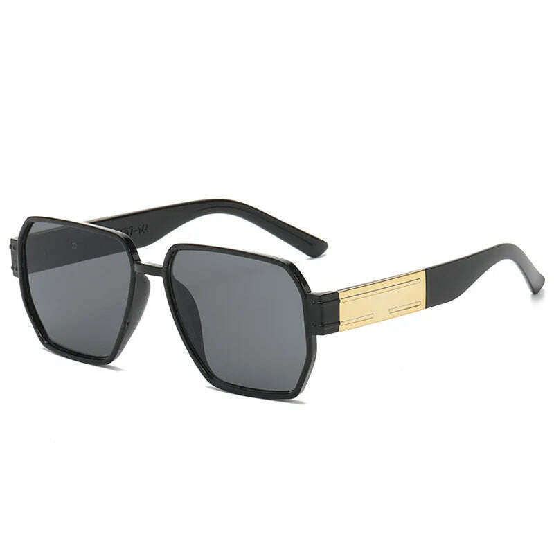 New Fashion Square Oversized Sunglasses Women Big Frame Colorful Sun Glasses Female Oculos Unisex Black Shades Gafas De Sol - KIMLUD