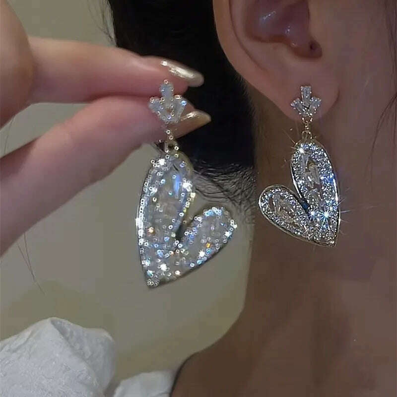 New Fashion Trend Unique Design Elegant Exquisite Light Luxury Long Tassel Earrings Female Jewelry Party Premium Gift Wholesale - KIMLUD