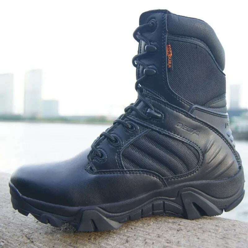 New Men&#39;s Military Boots Special Forces Tactical Desert Combat Boots Lace-up Army Boots Winter Ankle Boots Men Plus Size 39-47 - KIMLUD