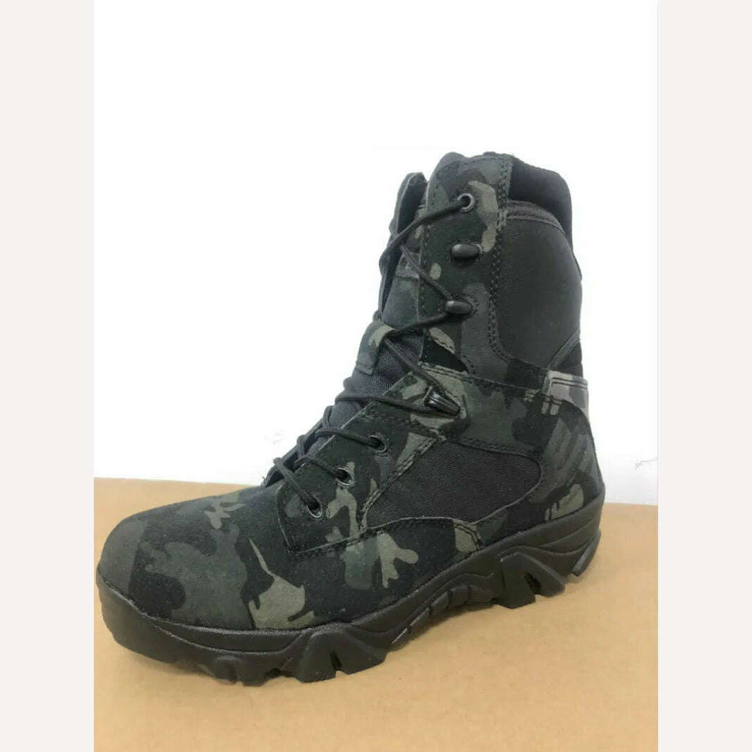 New Men&#39;s Military Boots Special Forces Tactical Desert Combat Boots Lace-up Army Boots Winter Ankle Boots Men Plus Size 39-47 - KIMLUD
