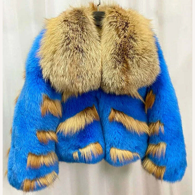 OFURTEBUY Natural Real Fox Fur Coat Women Fur Coat For Women Warm Luxury Winter Jacket Women Promotion Female Vest Plus Size - KIMLUD
