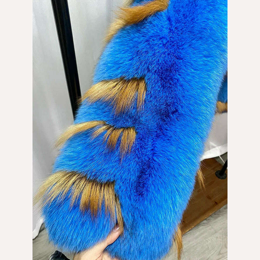OFURTEBUY Natural Real Fox Fur Coat Women Fur Coat For Women Warm Luxury Winter Jacket Women Promotion Female Vest Plus Size - KIMLUD