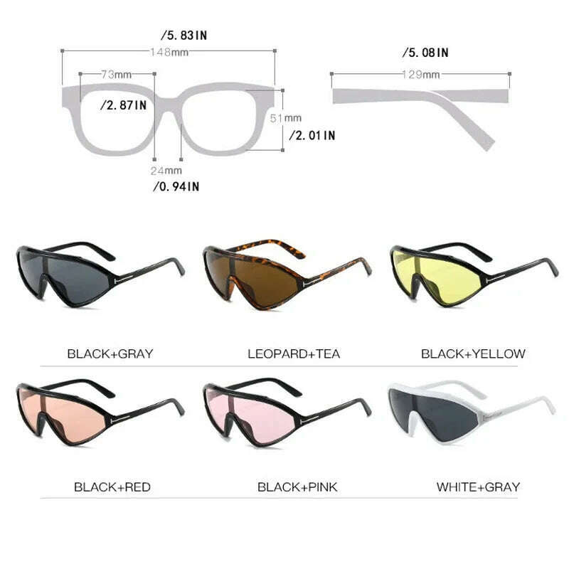ONEVAN Vintage Luxury Designer Sunglasses Men 2024 INS Triangle Glasses Men/Women Brand Sun Glasses Women Gafas De Sol Hombre - KIMLUD