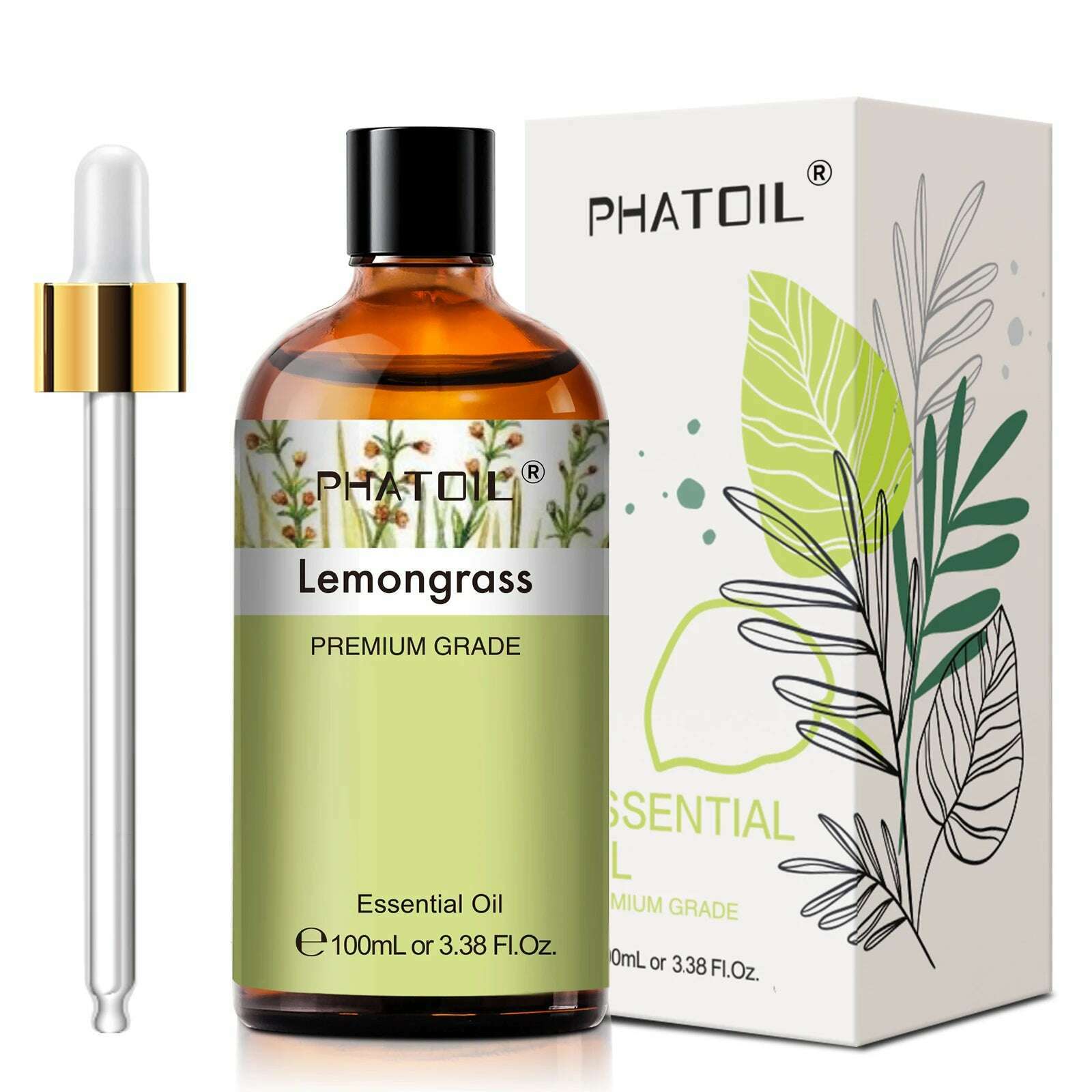 PHATOIL 100ML Eucalyptus Vanilla Essential Oils For Candle Making DIY Soap Lavender Bergamot Cinnamon 1 Piece Essential Oil - KIMLUD