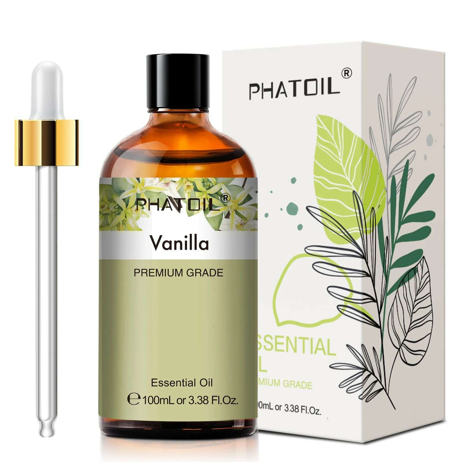 PHATOIL 100ML Eucalyptus Vanilla Essential Oils For Candle Making DIY Soap Lavender Bergamot Cinnamon 1 Piece Essential Oil - KIMLUD