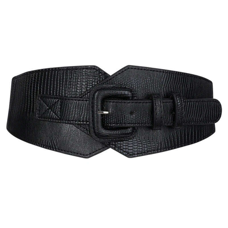 Plus Size Corset Belt Female Designer Belts For Women Dresses Wide Stretch Cummerbunds Elastic Ceinture Femme Big Waistband - KIMLUD