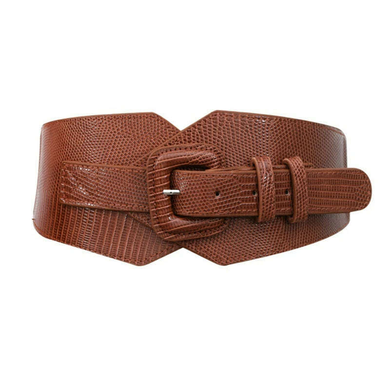 Plus Size Corset Belt Female Designer Belts For Women Dresses Wide Stretch Cummerbunds Elastic Ceinture Femme Big Waistband - KIMLUD