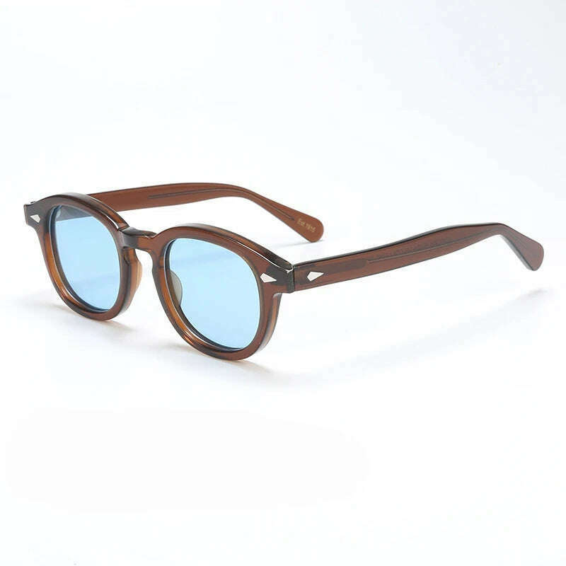 Polarized Sunglasses Men Brand Lemtosh Johnny Depp Sun Glasses Lens Woman Luxury Vintage Acetate Driver's Shade - KIMLUD