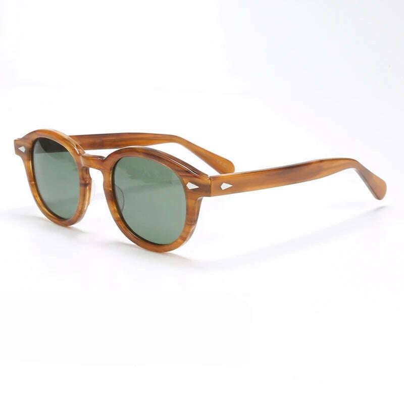Polarized Sunglasses Men Brand Lemtosh Johnny Depp Sun Glasses Lens Woman Luxury Vintage Acetate Driver's Shade - KIMLUD