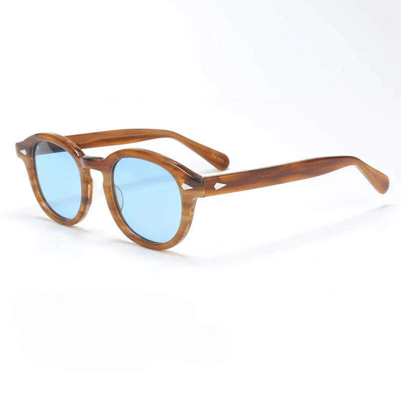 Polarized Sunglasses Men Brand Lemtosh Johnny Depp Sun Glasses Lens Woman Luxury Vintage Acetate Driver's Shade - KIMLUD