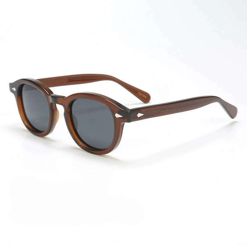 Polarized Sunglasses Men Brand Lemtosh Johnny Depp Sun Glasses Lens Woman Luxury Vintage Acetate Driver's Shade - KIMLUD