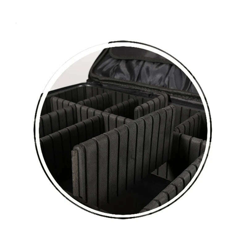 2022 New High Quality Professional Makeup Case For Women With Compartments PU Leather Waterproof Travel Large Capacity Storage - KIMLUD