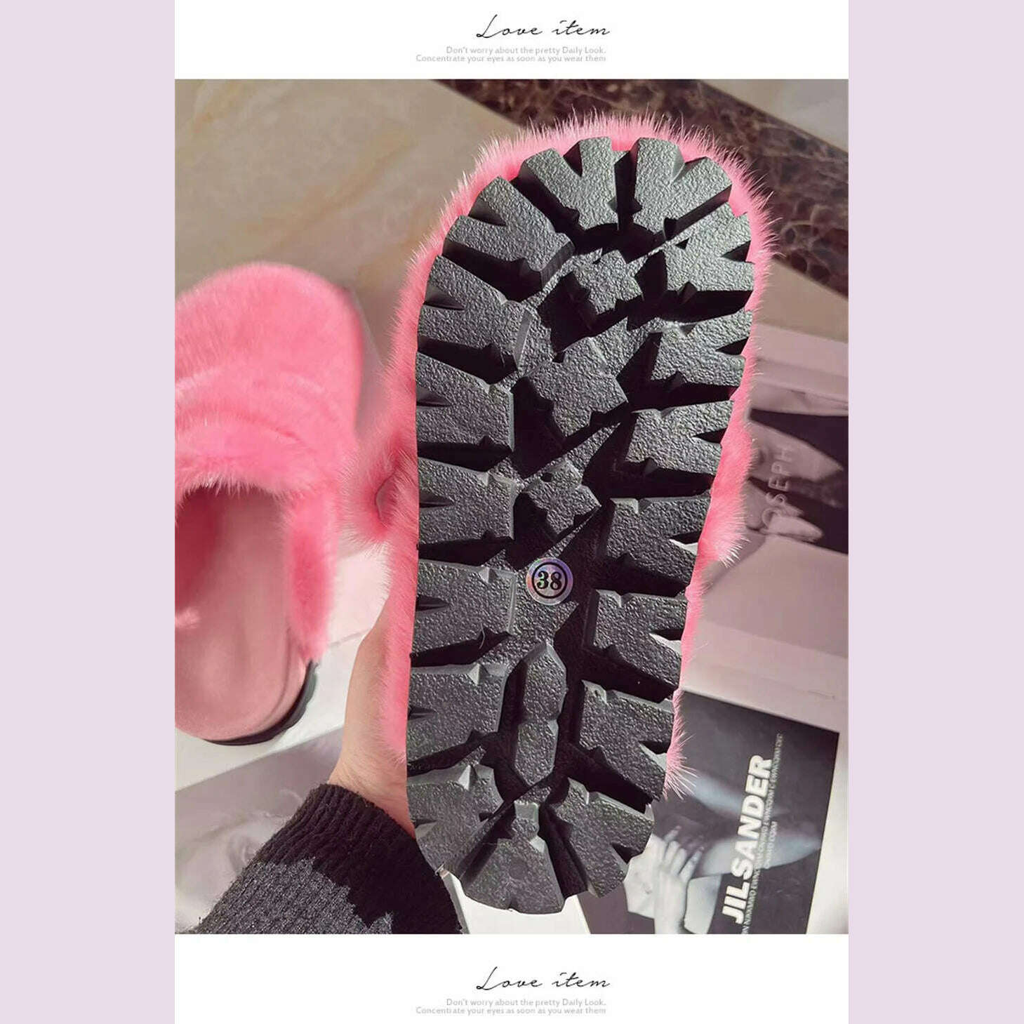 Real Fur Slippers Cork Footbed Clogs For Women Fashion Mink Fur Mules Comfort Shies With Arch Support Lndoor Outdoor Flat Slides - KIMLUD