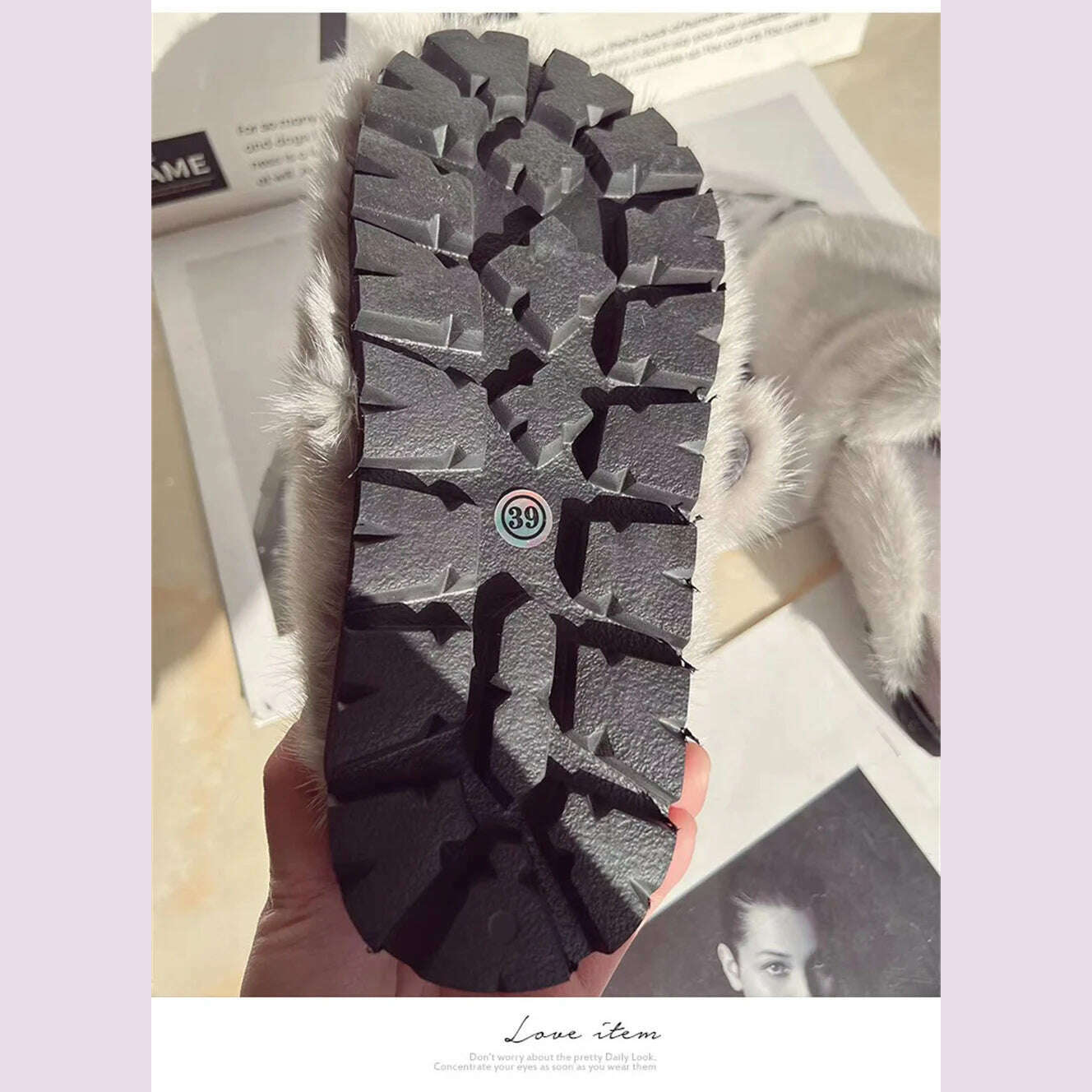 Real Fur Slippers Cork Footbed Clogs For Women Fashion Mink Fur Mules Comfort Shies With Arch Support Lndoor Outdoor Flat Slides - KIMLUD