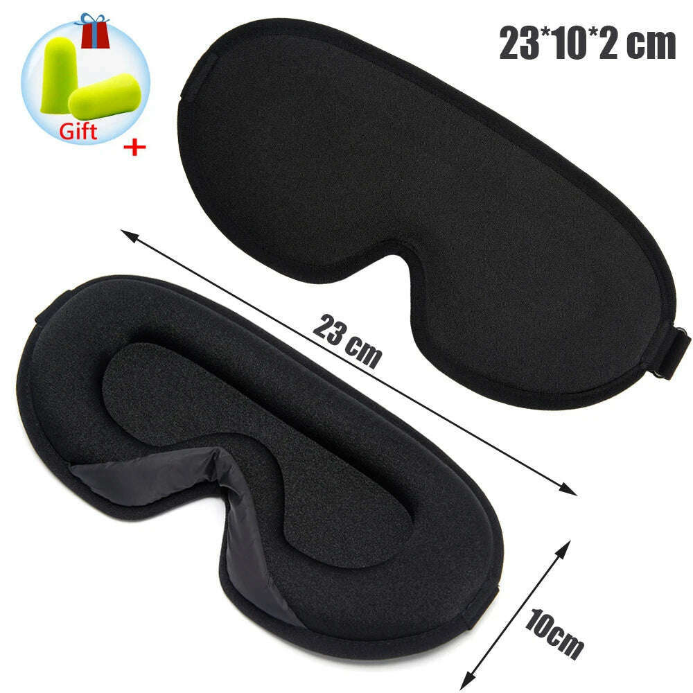 Silk Sleeping Mask Soft Smooth Sleep Mask For Eyes Travel Shade Cover Rest Relax Sleeping Blindfold Eye Cover Sleeping Aid - KIMLUD