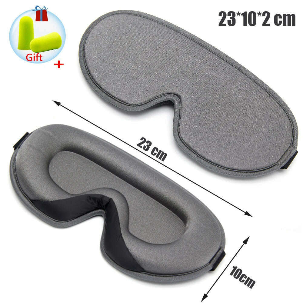 Silk Sleeping Mask Soft Smooth Sleep Mask For Eyes Travel Shade Cover Rest Relax Sleeping Blindfold Eye Cover Sleeping Aid - KIMLUD