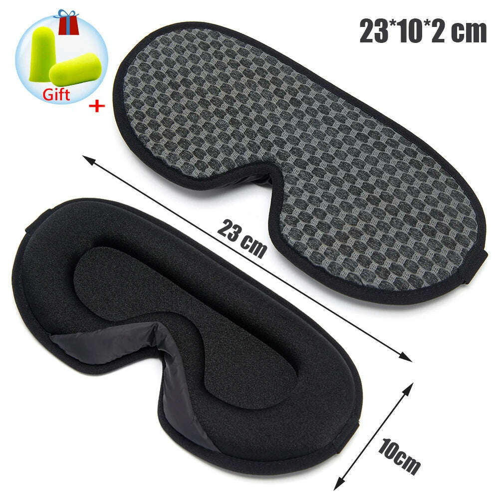 Silk Sleeping Mask Soft Smooth Sleep Mask For Eyes Travel Shade Cover Rest Relax Sleeping Blindfold Eye Cover Sleeping Aid - KIMLUD
