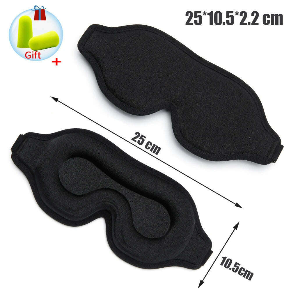 Silk Sleeping Mask Soft Smooth Sleep Mask For Eyes Travel Shade Cover Rest Relax Sleeping Blindfold Eye Cover Sleeping Aid - KIMLUD