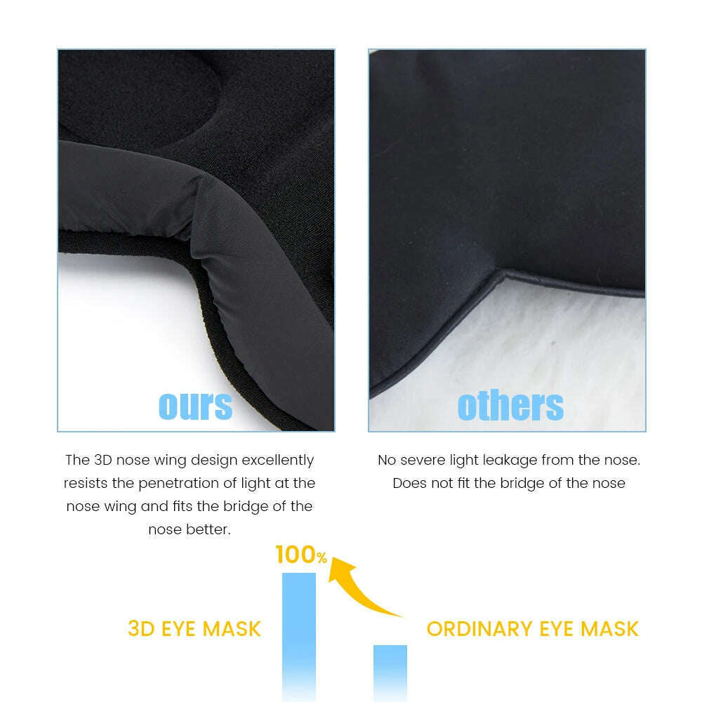 Silk Sleeping Mask Soft Smooth Sleep Mask For Eyes Travel Shade Cover Rest Relax Sleeping Blindfold Eye Cover Sleeping Aid - KIMLUD