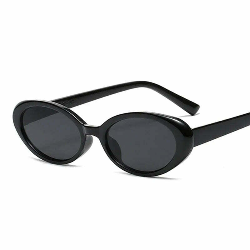 Small Frame Vintage Sunglasses Man Brand Designer Sun Glasses Male Fashion Shades Oval Mirror Black Retro Oculos De Sol - KIMLUD
