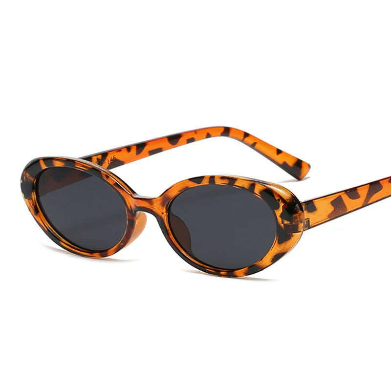 Small Frame Vintage Sunglasses Man Brand Designer Sun Glasses Male Fashion Shades Oval Mirror Black Retro Oculos De Sol - KIMLUD