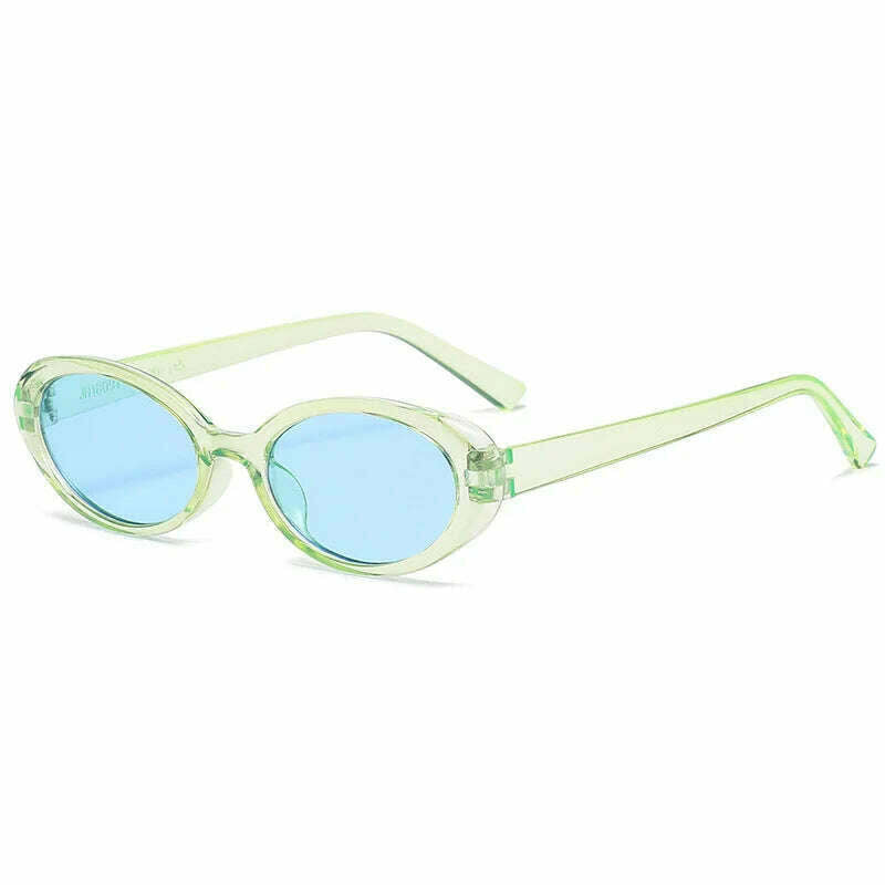 Small Frame Vintage Sunglasses Man Brand Designer Sun Glasses Male Fashion Shades Oval Mirror Black Retro Oculos De Sol - KIMLUD