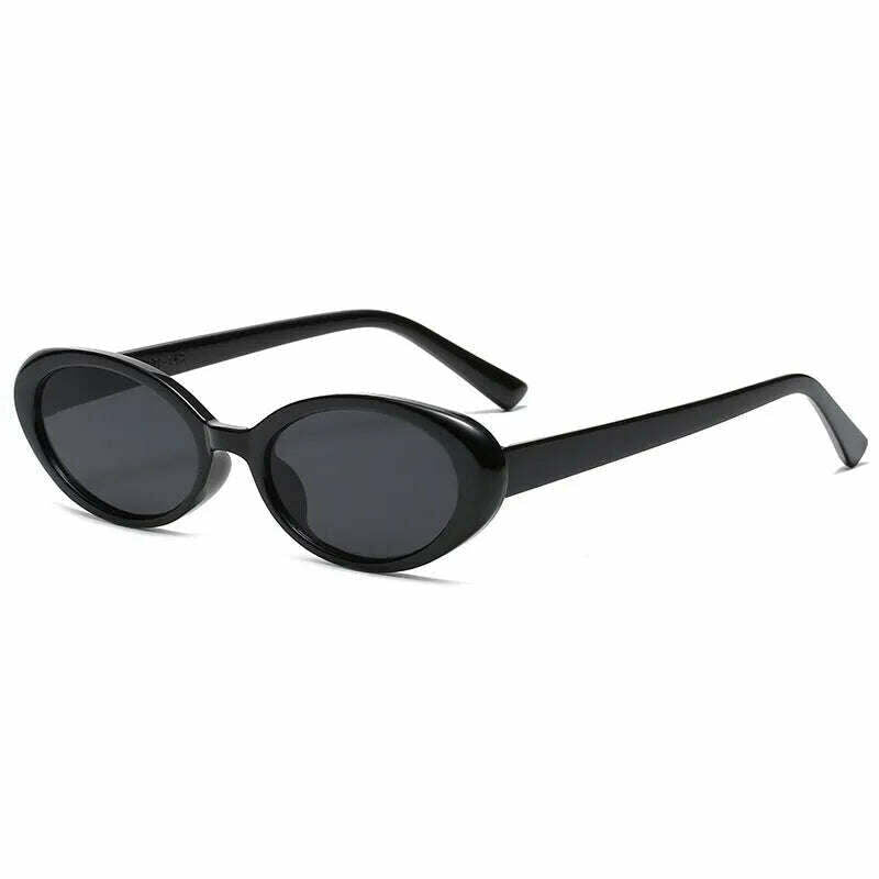 Small Frame Vintage Sunglasses Man Brand Designer Sun Glasses Male Fashion Shades Oval Mirror Black Retro Oculos De Sol - KIMLUD