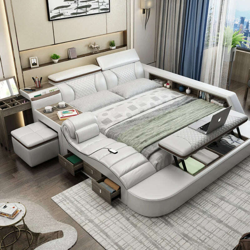 Smart bed frame camas bedroom furniture - KIMLUD