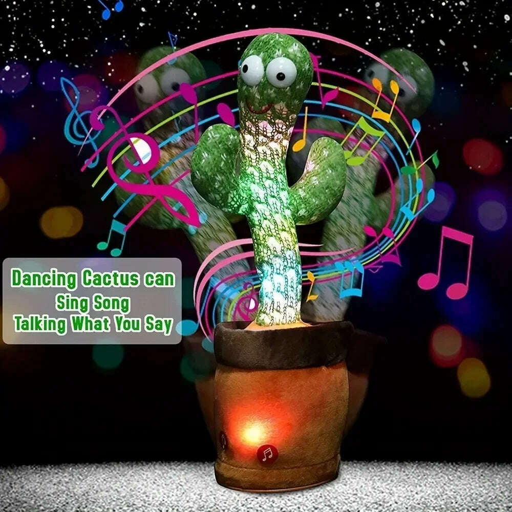 KIMLUD, Smart Electronic Plush Toy for Baby Singing Dancing Talking and Sound Recording Cactus Toys for Kids Xmas Gifts for Children, KIMLUD Womens Clothes