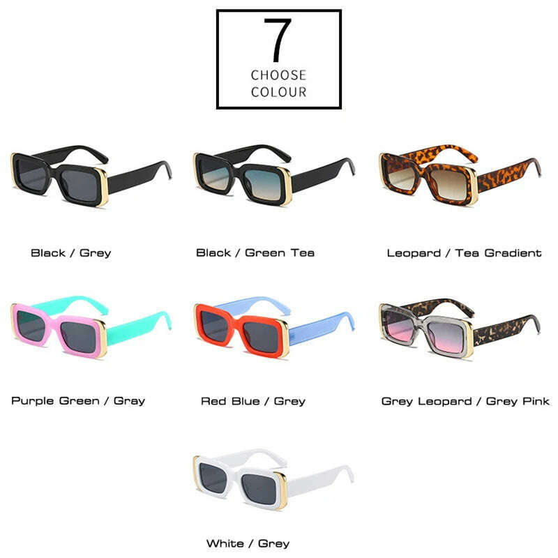 SO&amp;EI Ins Popular Fashion Square Sunglasses Women Retro Brand Designer Jelly Color Shades UV400 Men Gradient Sun Glasses - KIMLUD