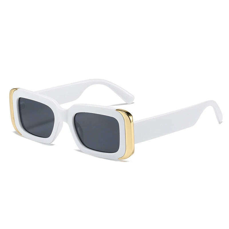 SO&amp;EI Ins Popular Fashion Square Sunglasses Women Retro Brand Designer Jelly Color Shades UV400 Men Gradient Sun Glasses - KIMLUD