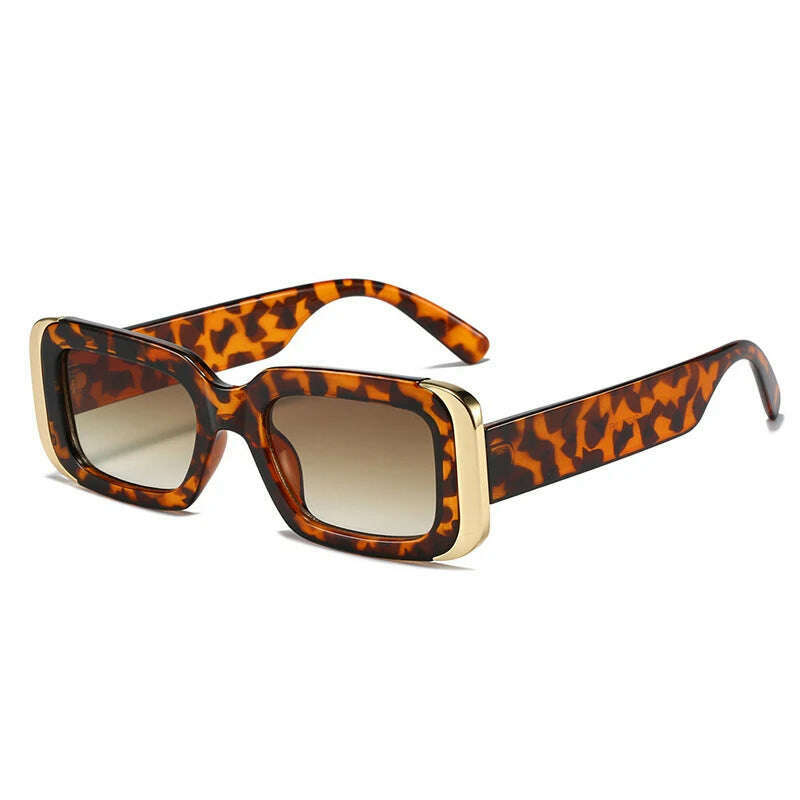 SO&amp;EI Ins Popular Fashion Square Sunglasses Women Retro Brand Designer Jelly Color Shades UV400 Men Gradient Sun Glasses - KIMLUD