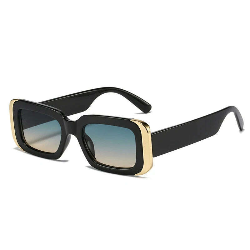 SO&amp;EI Ins Popular Fashion Square Sunglasses Women Retro Brand Designer Jelly Color Shades UV400 Men Gradient Sun Glasses - KIMLUD