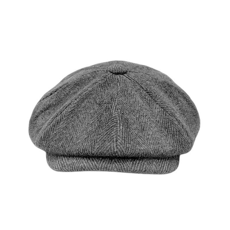 Spring Autumn Classic Herringbon Beret Tommy Shelby Hat Retro British Newsboy Cap Gatsby Octagonal Hats NZ295 - KIMLUD