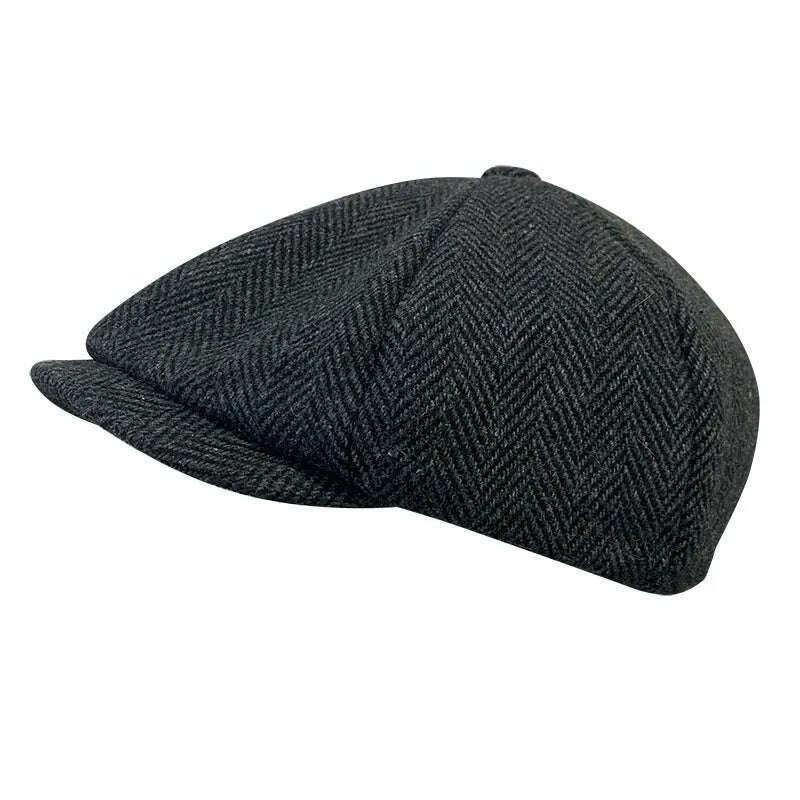 Spring Autumn Classic Herringbon Beret Tommy Shelby Hat Retro British Newsboy Cap Gatsby Octagonal Hats NZ295 - KIMLUD