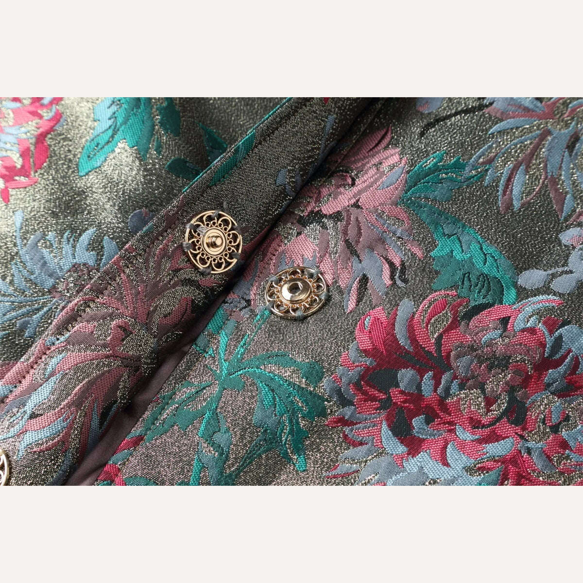 Spring Autumn Jacquard Coat for Women Long Sleeve Covered Button Fall Windbreaker Jackets Korean Coats Women Trench Luxury - KIMLUD