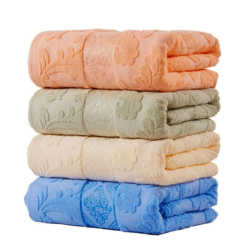 Summer Blankets For Beds 100% Cotton Solid Color Towel Blanket Twin Full Queen Size Bedspread Thread Blanket On The Bed - KIMLUD