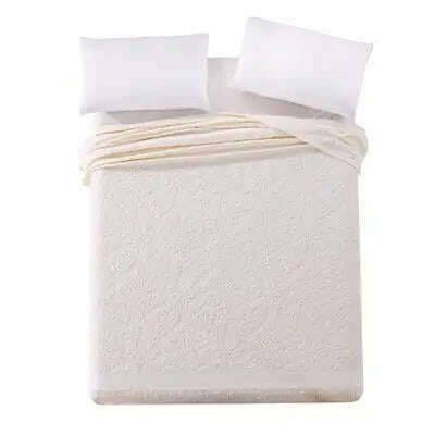 Summer Blankets For Beds 100% Cotton Solid Color Towel Blanket Twin Full Queen Size Bedspread Thread Blanket On The Bed - KIMLUD