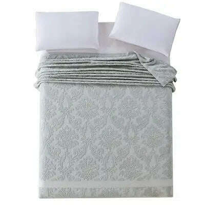 Summer Blankets For Beds 100% Cotton Solid Color Towel Blanket Twin Full Queen Size Bedspread Thread Blanket On The Bed - KIMLUD