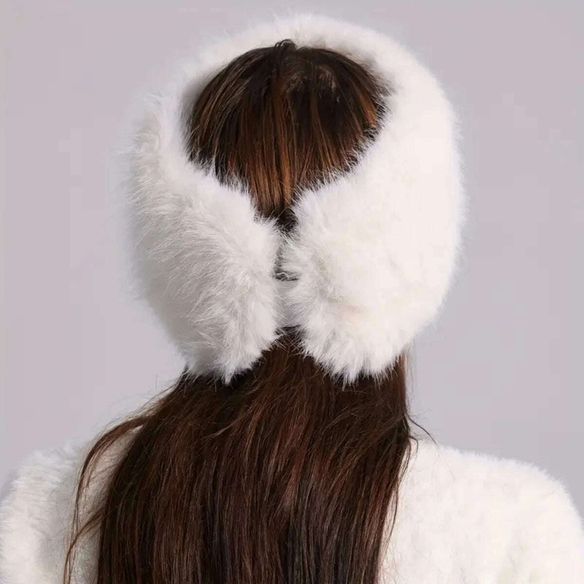 Winter lmitation Fur Thickened Hat Without Top Hat, BreathableComfortable Outdoor Travel Brimless Hat - KIMLUD