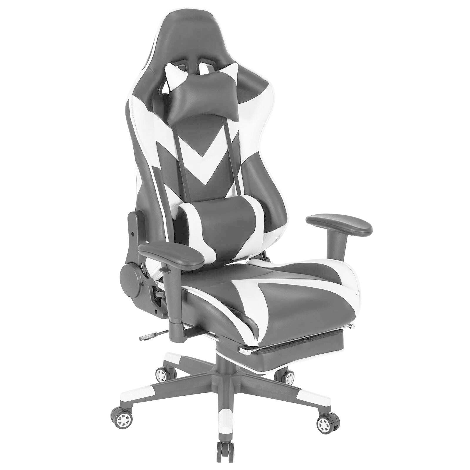 KIMLUD, WOLTU Swivel Computer Desk Office Chair Racing Gaming Chair Faux Leather Seat with 155°Tilt Reclining Lumbar Cushion Relaxing, KIMLUD Womens Clothes