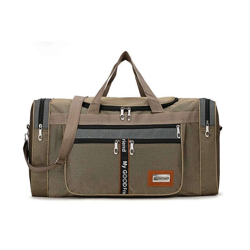 Women Men Nylon Travel Duffel Bag Carry On Luggage Bag Men Tote Large Capacity Weekender Gym Sport Holdall Overnight Bag Pouches - KIMLUD