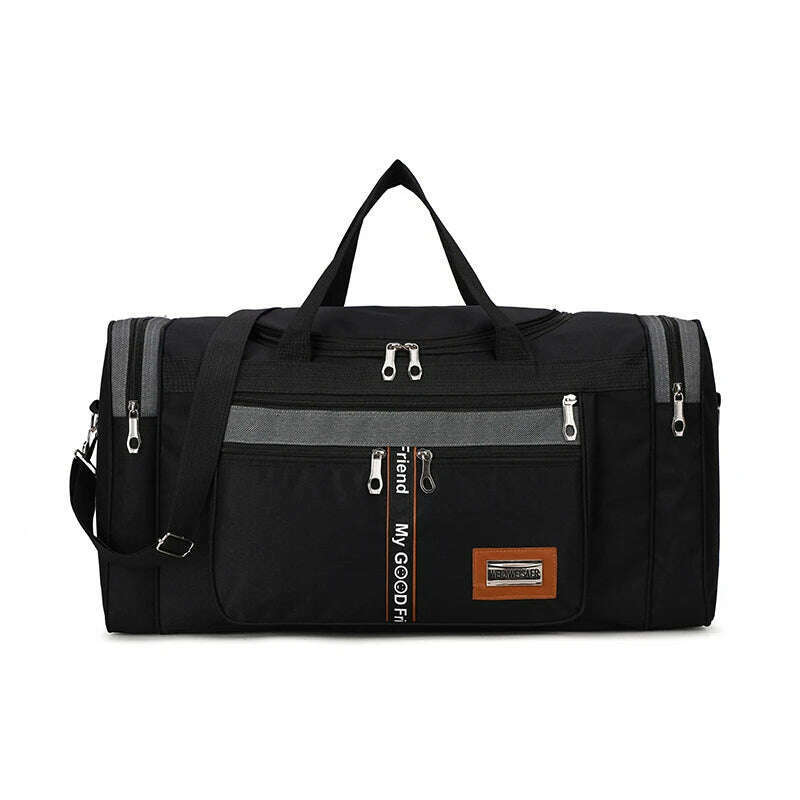 Women Men Nylon Travel Duffel Bag Carry On Luggage Bag Men Tote Large Capacity Weekender Gym Sport Holdall Overnight Bag Pouches - KIMLUD