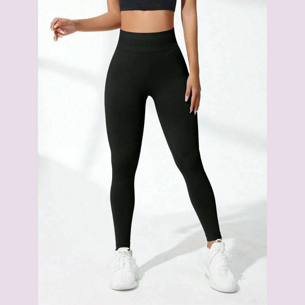 KIMLUD, Women's High Waist Yoga Leggings Seamless High Stretchy Butt Lifting Breathable Sports Pants for Women Gym Leggings, black / XS, KIMLUD APPAREL - Womens Clothes
