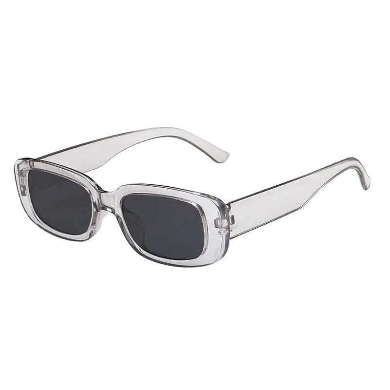 Women's Rectangle Retro Sunglasses Square Designer Small Sunglasses Women Female Sun Glasses Vintage Driving Shades UV400 - KIMLUD